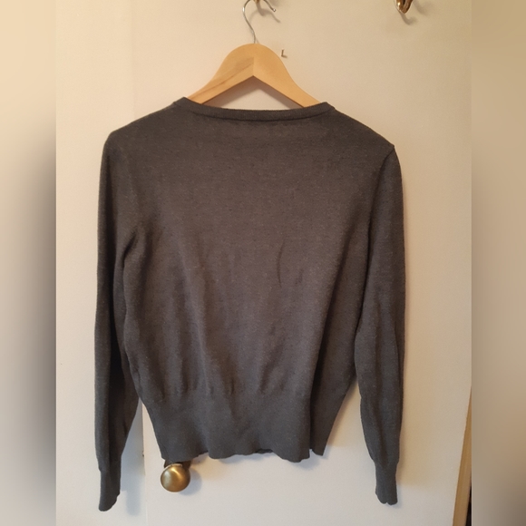 90s Grey cardigan M/L (2 for $10) - Picture 3 of 4